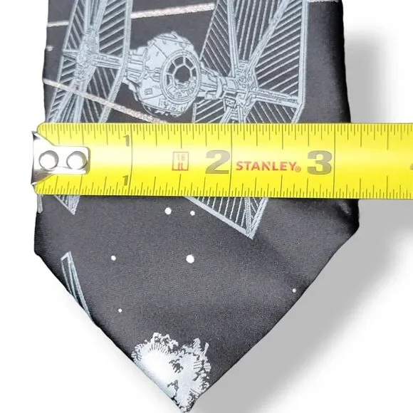 Star Wars Tie Men's Necktie Starfighters Space Battle Standard Lucasfilm NWT - Picture 6 of 7